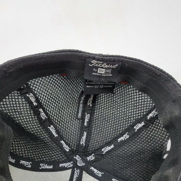 TITLEIST FJ PRO V1 TOUR CAP HAT BLACK MESH S-M - Picture 7 of 7
